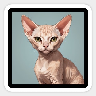 DEVON REX CAT Sticker